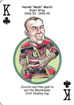 2017 Hero Decks Chicago Blackhawks Hockey Heroes Playing Cards #K♣ Mush March Front