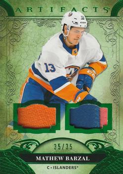 2020-21 Upper Deck Artifacts - Material Emerald #139 Mathew Barzal Front