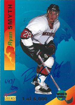 1995 Signature Rookies Draft Day - World Force Autographs #WF3 Ryan Smyth Front