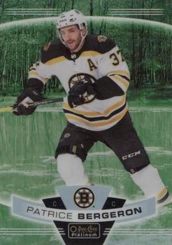 2019-20 O-Pee-Chee Platinum - Pond Hockey Green #111 Patrice Bergeron Front