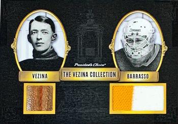 2020-21 President's Choice Vezina Collection - Vezina Trophy Winners #NNO Georges Vezina / Tom Barrasso Front