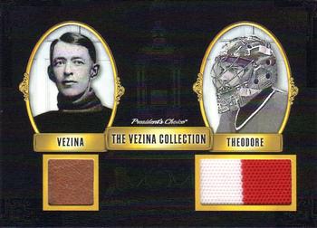 2020-21 President's Choice Vezina Collection - Vezina Trophy Winners #NNO Georges Vezina / Jose Theodore Front