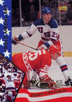 1995 Signature Rookies Miracle on Ice - Gold Medal Set #6 Dave Christian Front