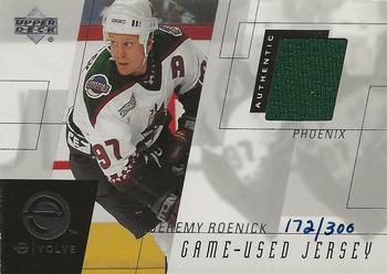 2000-01 Upper Deck - e-Card e|volve Game-Used Jerseys #E-JR Jeremy Roenick Front