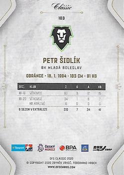 2020-21 OFS Classic Série I #103 Petr Sidlik Back