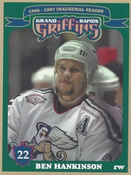 1996-97 Grand Rapids Griffins (IHL) #NNO Ben Hankinson Front