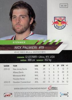 2013-14 Playercards Premium Serie (DEL) #DEL-301 Nick Palmieri Back