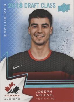 2020-21 Upper Deck Team Canada Juniors - Blue #95 Joseph Veleno Front