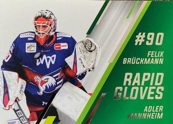 2020-21 Playercards (DEL) - Rapid Gloves #DEL-RG09 Felix Brückmann Front