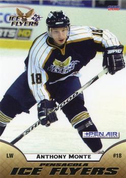 2009-10 Choice Pensacola Ice Flyers (SPHL) #12 Anthony Monte Front