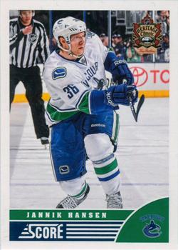 2013-14 Score - Heritage Classic Vancouver Canucks #VAN9 Jannik Hansen Front