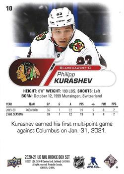 2020-21 Upper Deck NHL Star Rookies Box Set #10 Philipp Kurashev Back