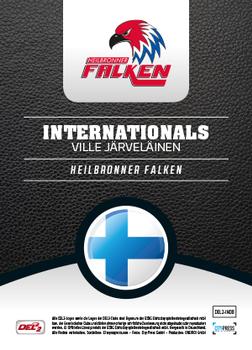 2016-17 Playercards (DEL2) - Internationals #DEL2-IN08 Ville Järveläinen Back