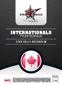 2016-17 Playercards (DEL2) - Internationals #DEL2-IN13 Tyler Scofield Back