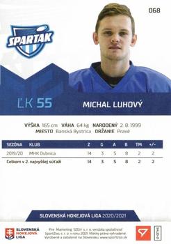 2020-21 SportZoo Slovenská Hokejová Liga - Limited Edition #068 Michal Luhovy Back