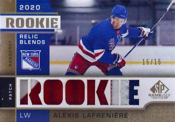 2020-21 SP Game Used - Rookie Relic Blends Patch #RB-AL Alexis Lafreniere Front