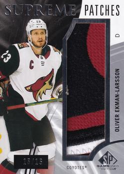 2020-21 SP Game Used - Supreme Patches #SP-OE Oliver Ekman-Larsson Front