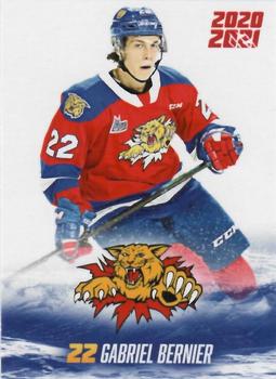 2020-21 Moncton Wildcats (QMJHL) #10 Gabriel Bernier Front