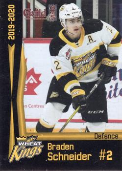 2019-20 Brandon Wheat Kings (WHL) #NNO Braden Schneider Front