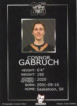 2019-20 Calgary Hitmen (WHL) Booster Club #NNO Connor Gabruch Back