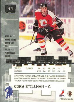 1999-00 Be a Player Millennium Signature Series - Anaheim National Gold #43 Cory Stillman Back