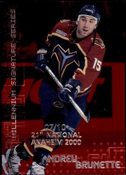 1999-00 Be a Player Millennium Signature Series - Anaheim National Ruby #15 Andrew Brunette Front
