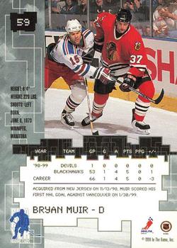 1999-00 Be a Player Millennium Signature Series - Anaheim National Ruby #59 Bryan Muir Back