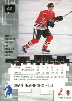 1999-00 Be a Player Millennium Signature Series - Anaheim National Ruby #60 Dean McAmmond Back