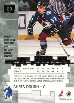 1999-00 Be a Player Millennium Signature Series - Anaheim National Ruby #69 Chris Drury Back