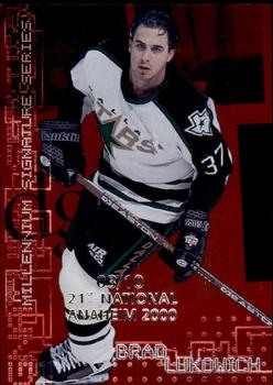 1999-00 Be a Player Millennium Signature Series - Anaheim National Ruby #80 Brad Lukowich Front