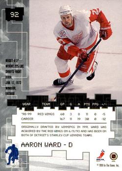 1999-00 Be a Player Millennium Signature Series - Anaheim National Ruby #92 Aaron Ward Back