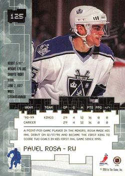 1999-00 Be a Player Millennium Signature Series - Anaheim National Ruby #125 Pavel Rosa Back