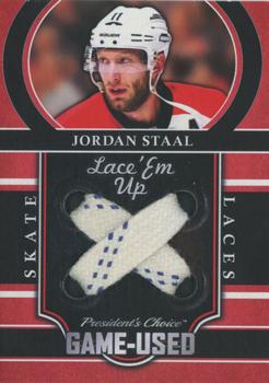 2018-19 President's Choice Game-Used - Lace 'Em Up #LEM-17 Jordan Staal Front