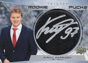 2020-21 Upper Deck Trilogy - Rookie Signature Pucks #RSP-KK Kirill Kaprizov Front