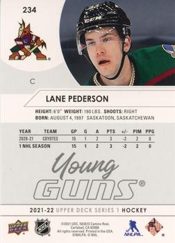 2021-22 Upper Deck #234 Lane Pederson Back