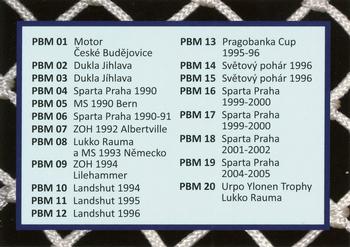 2010 Petr Briza Milestones #PBM20 Checklist Back