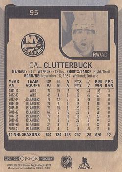 2021-22 O-Pee-Chee #95 Cal Clutterbuck Back