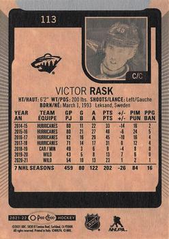 2021-22 O-Pee-Chee #113 Victor Rask Back