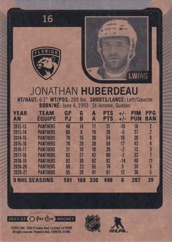 2021-22 O-Pee-Chee #16b Jonathan Huberdeau Back