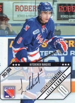 2013-14 Extreme Kitchener Rangers (OHL) Autographs #17 Logan Schmidt Front