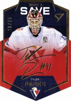 2020-21 SportZoo Tipos Extraliga 2. Seria - What A Save Gold #WS-03 Tyler Parks Front