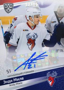 2020-21 Sereal KHL 13th Season Collection - Autograph Collection #TOR-A08 Andy Miele Front