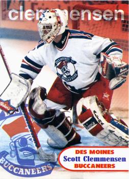 1996-97 Des Moines Buccaneers (USHL) #23 Scott Clemmensen Front