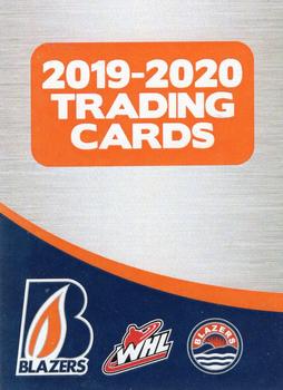 2019-20 Kamloops Blazers (WHL) #NNO Header Card Front