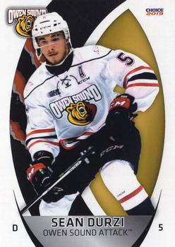 2018-19 Choice Owen Sound Attack (OHL) #5 Sean Durzi Front