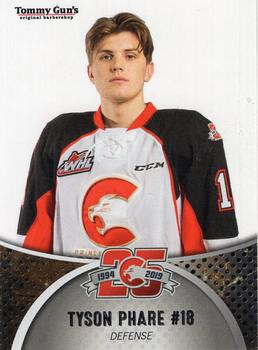 2018-19 Prince George Cougars (WHL) #NNO Tyson Phare Front