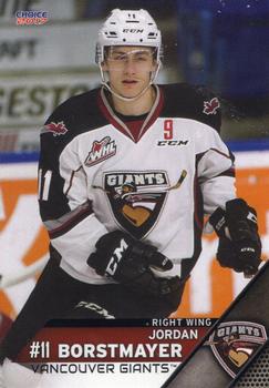 2016-17 Choice Vancouver Giants (WHL) #14 Jordan Borstmayer Front