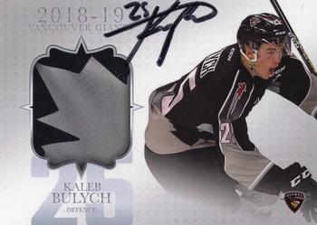 2018-19 Vancouver Giants (WHL) - Autographs #12 Kaleb Bulych Front