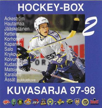 1997-98 Finnish Adbox Hockey-Box #2 February cover / Joonas Jääskeläinen Front