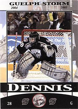 2004-05 M&T Printing Guelph Storm (OHL) #5 Adam Dennis Front